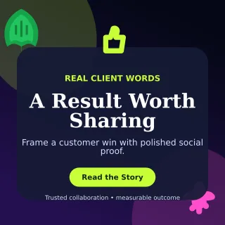 Botanical Client Testimonial Square Post — editable black social media template, instagram post