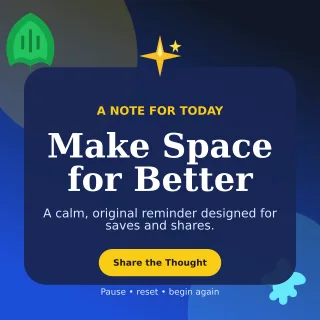 Botanical Original Quote Square Post — editable blue social media template, instagram post