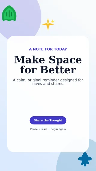 Botanical Original Quote Story — editable white social media template, story / reel