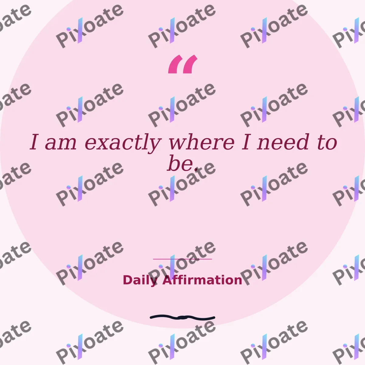 Daily Affirmation Daily Affirmation — editable white social media template, instagram post