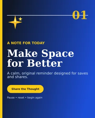 Editorial Original Quote Portrait Post — editable blue social media template, instagram portrait
