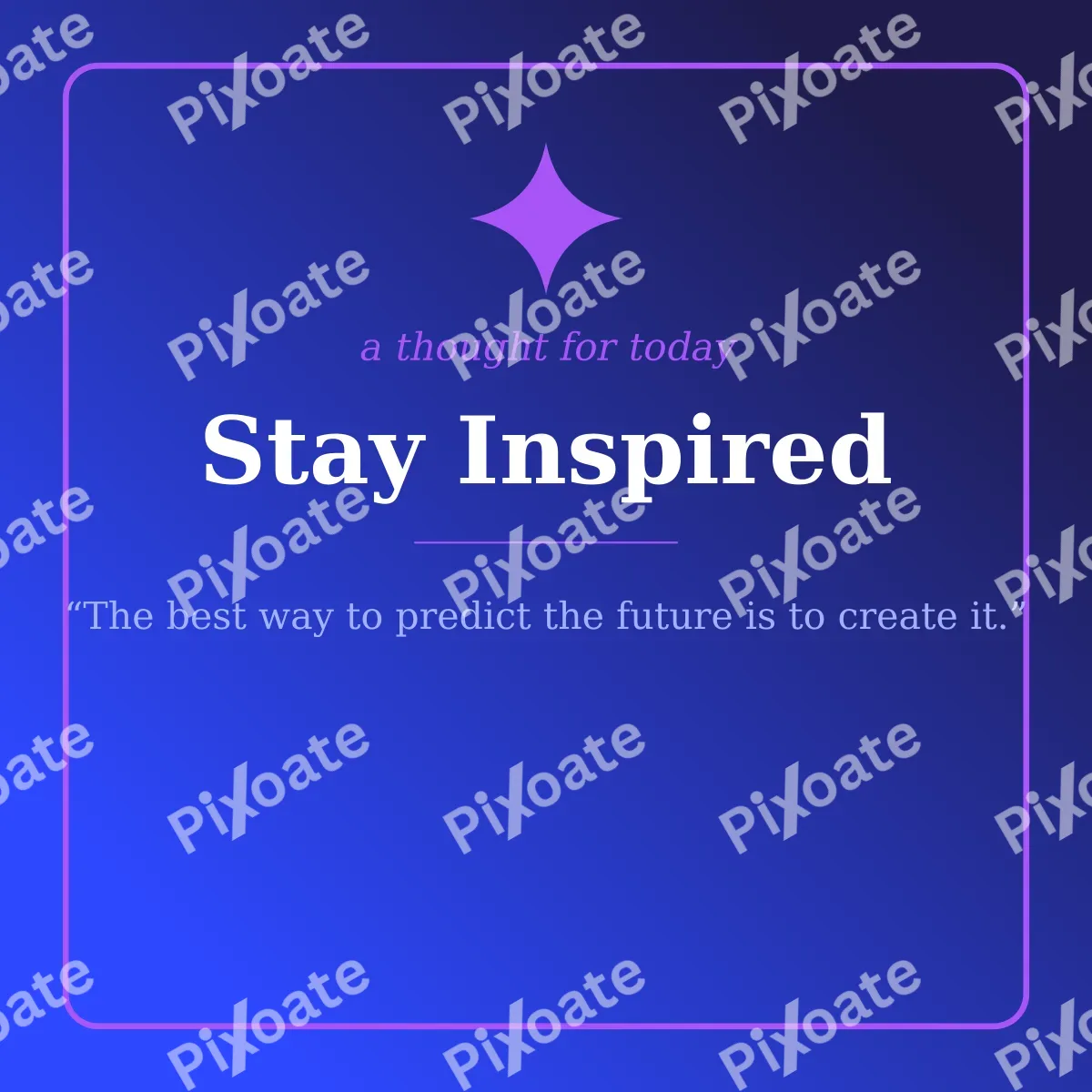 Elegant Quote Elegant Quote — editable blue social media template, instagram post