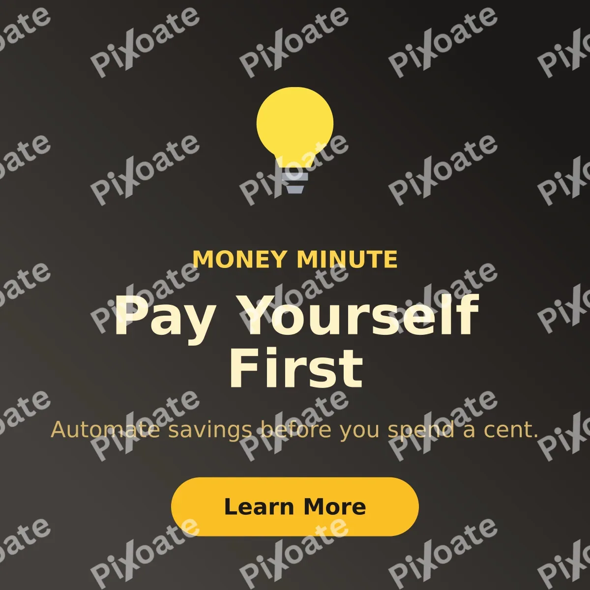 Finance Tip Finance Tip — editable black social media template, instagram post