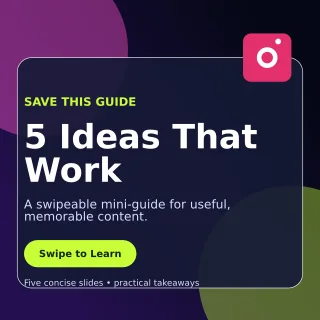 Glass Carousel Tips Square Post — editable black social media template, instagram post
