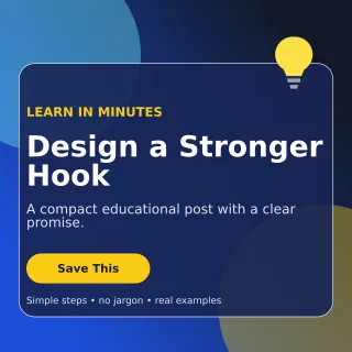 Glass Mini Tutorial Square Post — editable blue social media template, instagram post