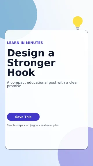Glass Mini Tutorial Story — editable white social media template, story / reel