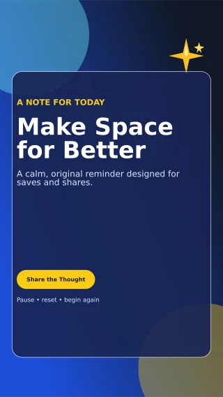 Glass Original Quote Story — editable blue social media template, story / reel