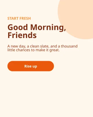 Good Morning Social — editable white social media template, instagram portrait