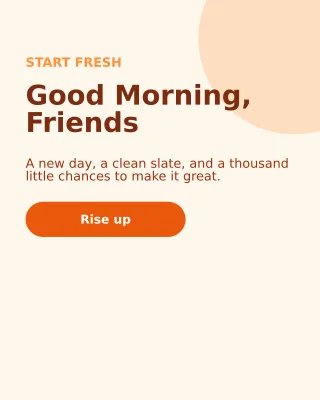 Good Morning Social — editable white social media template, instagram portrait