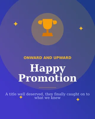 Happy Promotion — editable blue social media template, instagram portrait