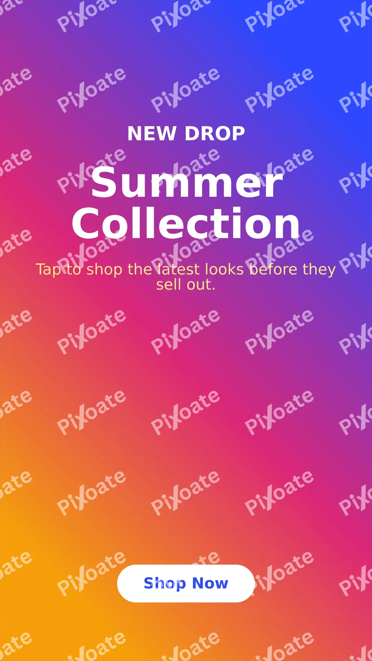 Instagram Story — editable blue social media template, story / reel