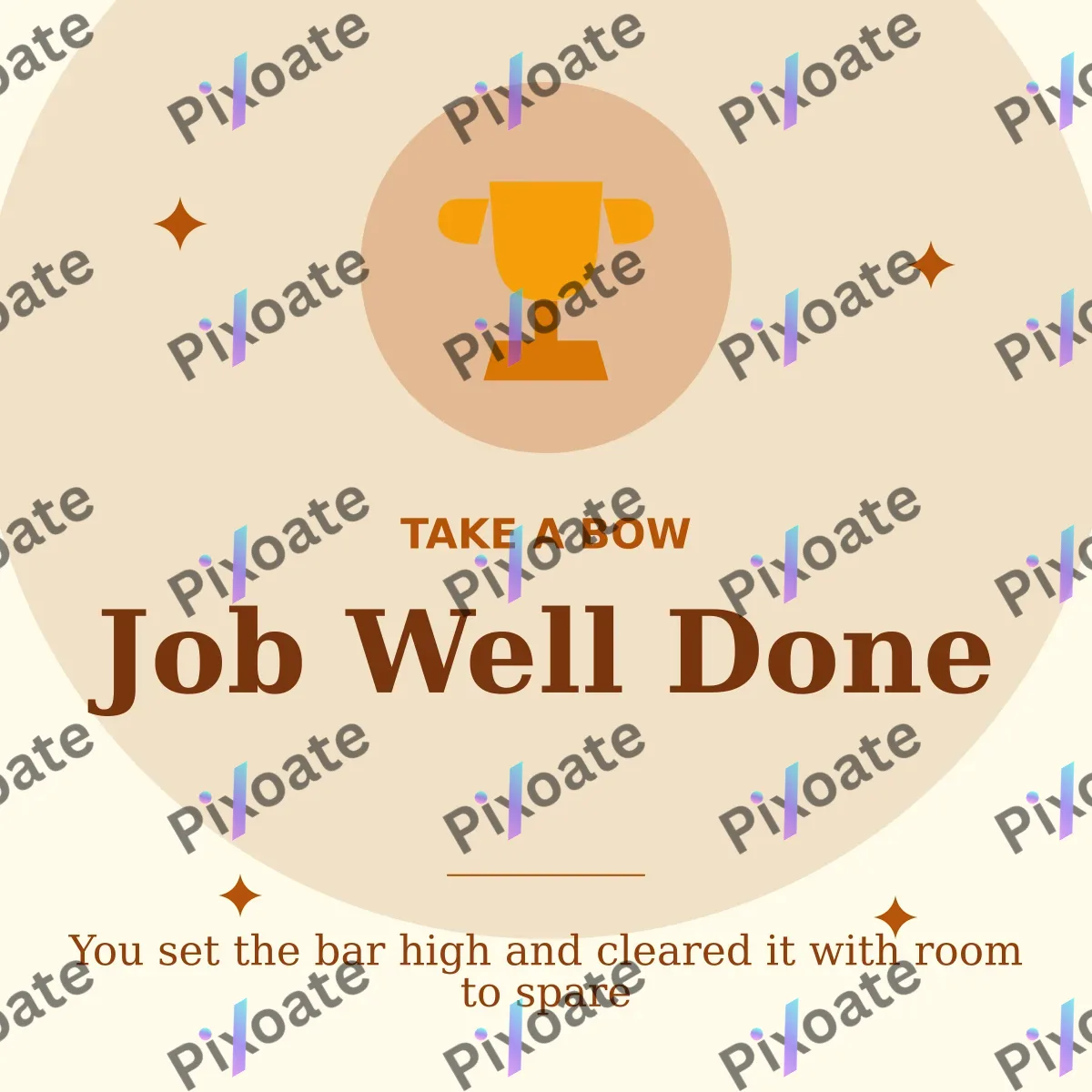 Job Well Done Job Well Done — editable white social media template, instagram post
