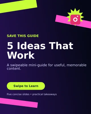 Kinetic Carousel Tips Portrait Post — editable black social media template, instagram portrait