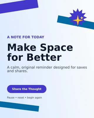 Kinetic Original Quote Portrait Post — editable white social media template, instagram portrait