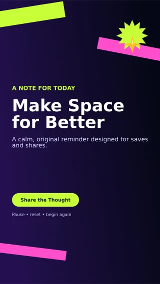Kinetic Original Quote Story — editable black social media template, story / reel
