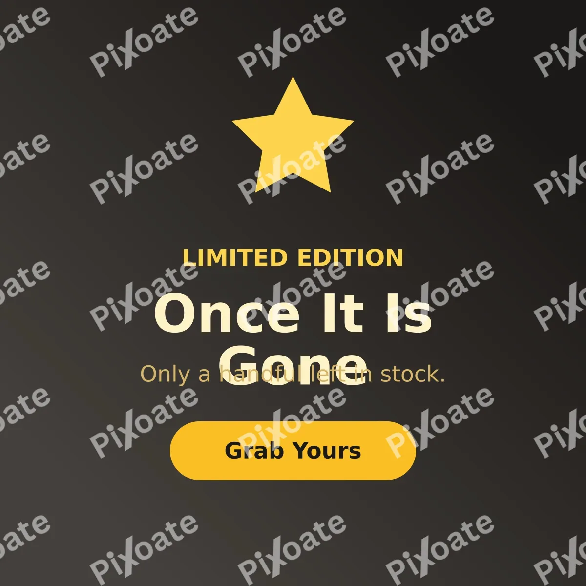 Limited Edition Limited Edition — editable black social media template, instagram post