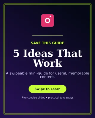 Luxe Carousel Tips Portrait Post — editable black social media template, instagram portrait