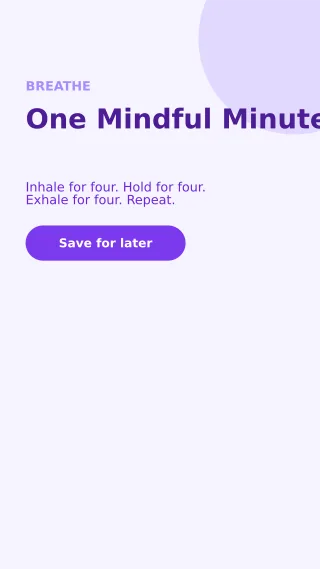 Mindfulness — editable white social media template, story / reel