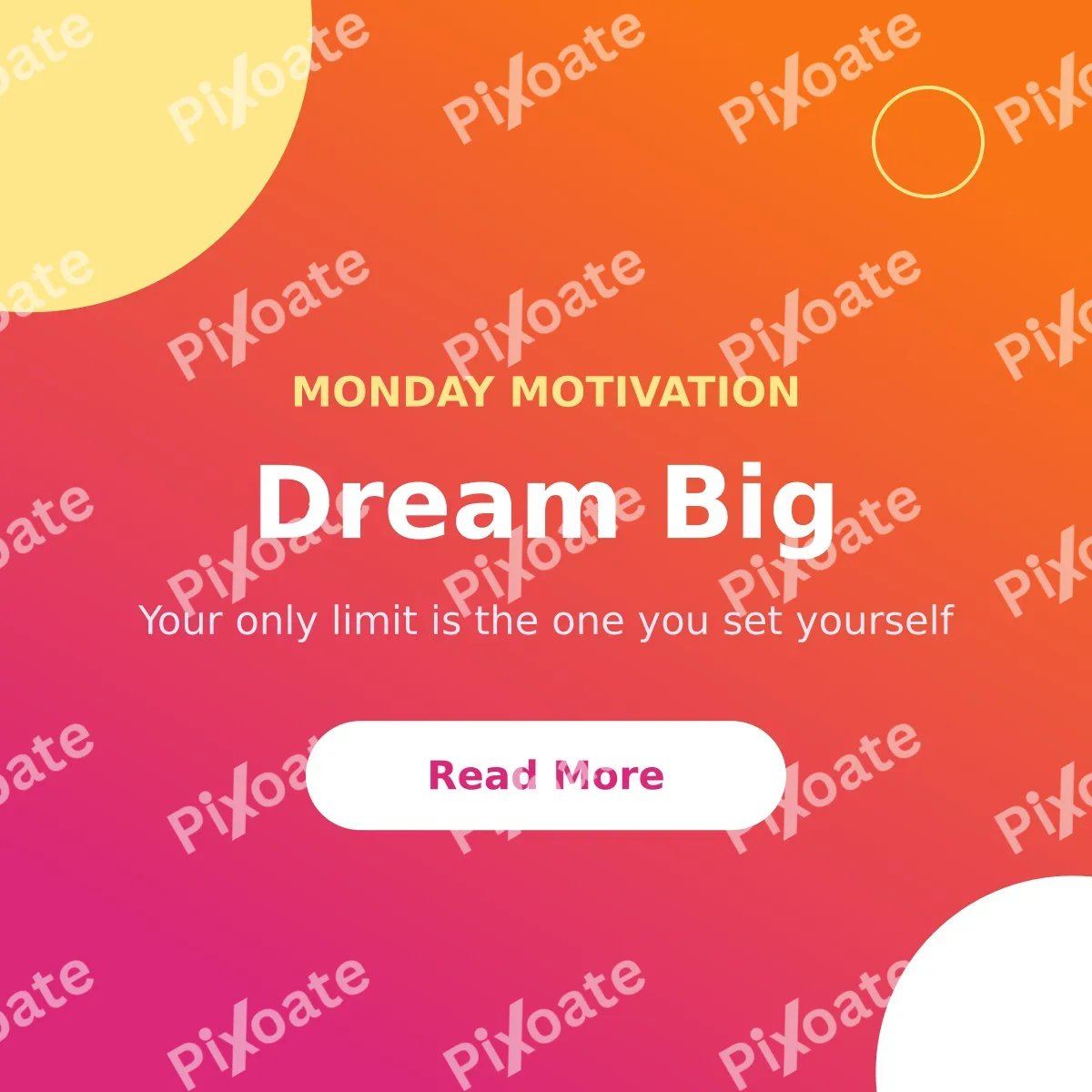 Motivation Post Motivation Post — editable pink social media template, instagram post
