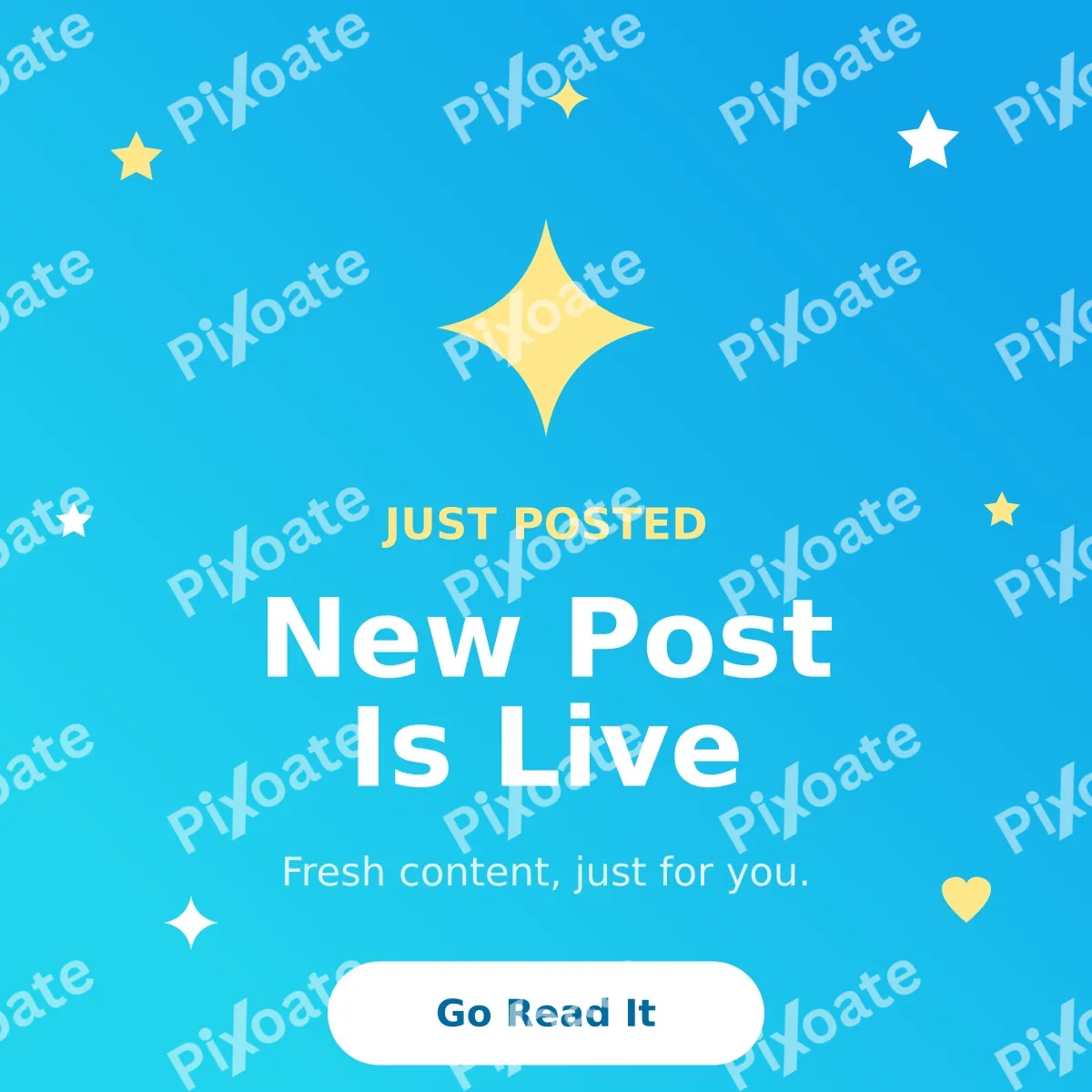 New Post New Post — editable blue social media template, instagram post