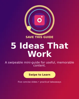 Orbit Carousel Tips Portrait Post — editable purple social media template, instagram portrait