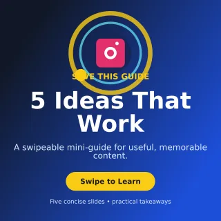 Orbit Carousel Tips Square Post — editable blue social media template, instagram post