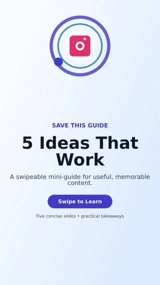 Orbit Carousel Tips Story — editable white social media template, story / reel
