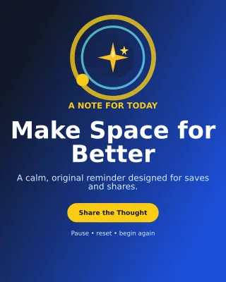 Orbit Original Quote Portrait Post — editable blue social media template, instagram portrait