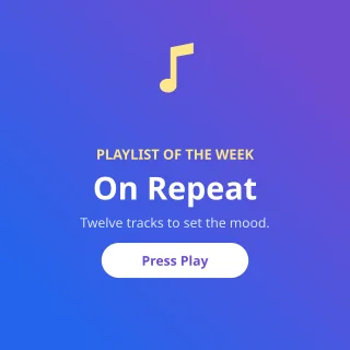 Playlist of the Week — editable purple social media template, instagram post