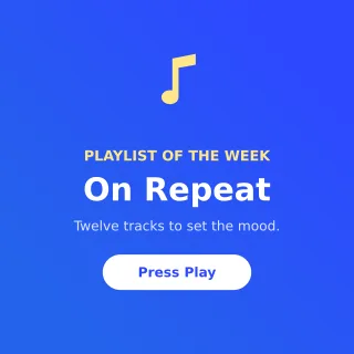Playlist of the Week — editable blue social media template, instagram post
