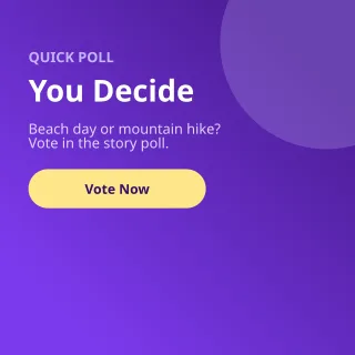 Poll — editable purple social media template, instagram post