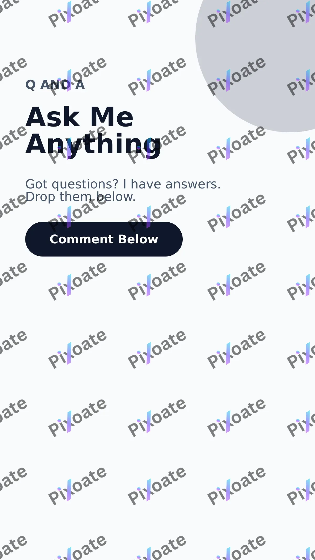 Q and A Q and A — editable white social media template, story / reel