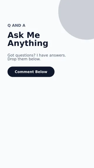 Q and A Q and A — editable white social media template, story / reel