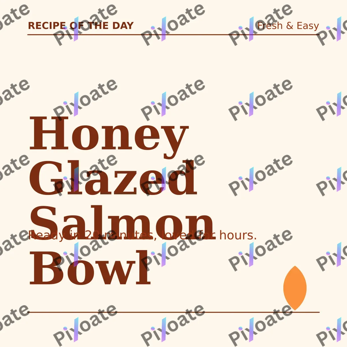 Recipe of the Day Recipe of the Day — editable white social media template, instagram post