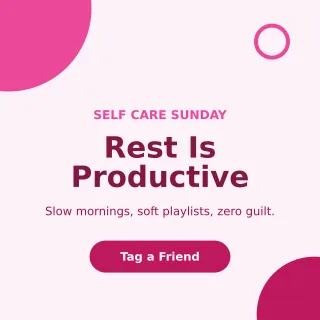 Self Care Sunday Self Care Sunday — editable white social media template, instagram post
