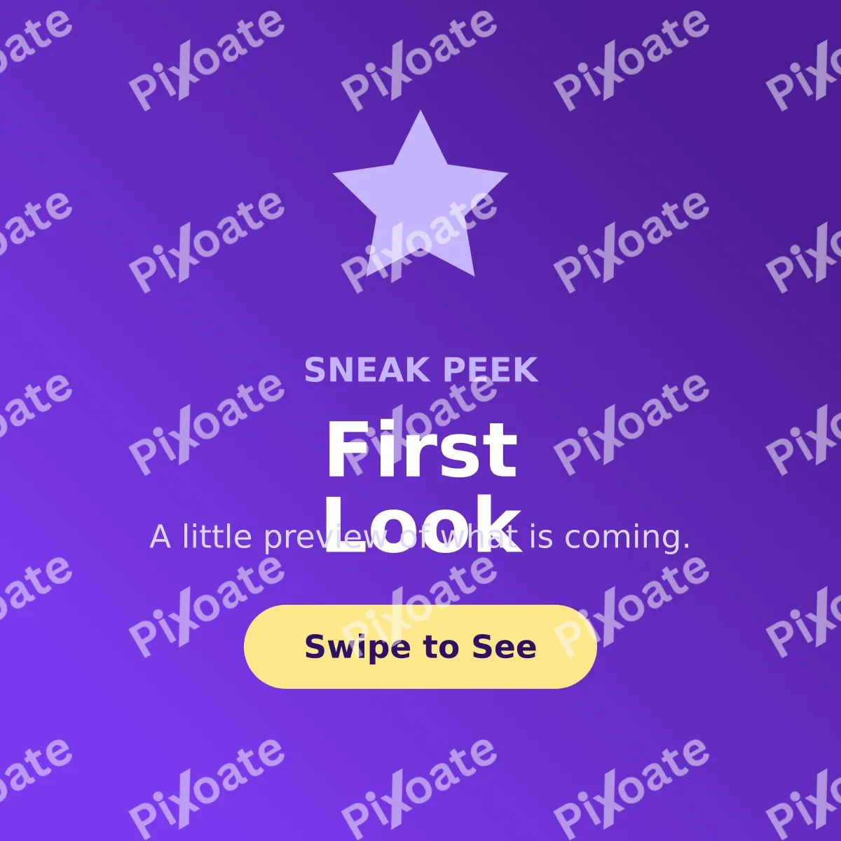 Sneak Peek Sneak Peek — editable purple social media template, instagram post