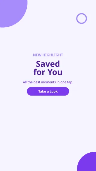 Story Highlight — editable white social media template, story / reel