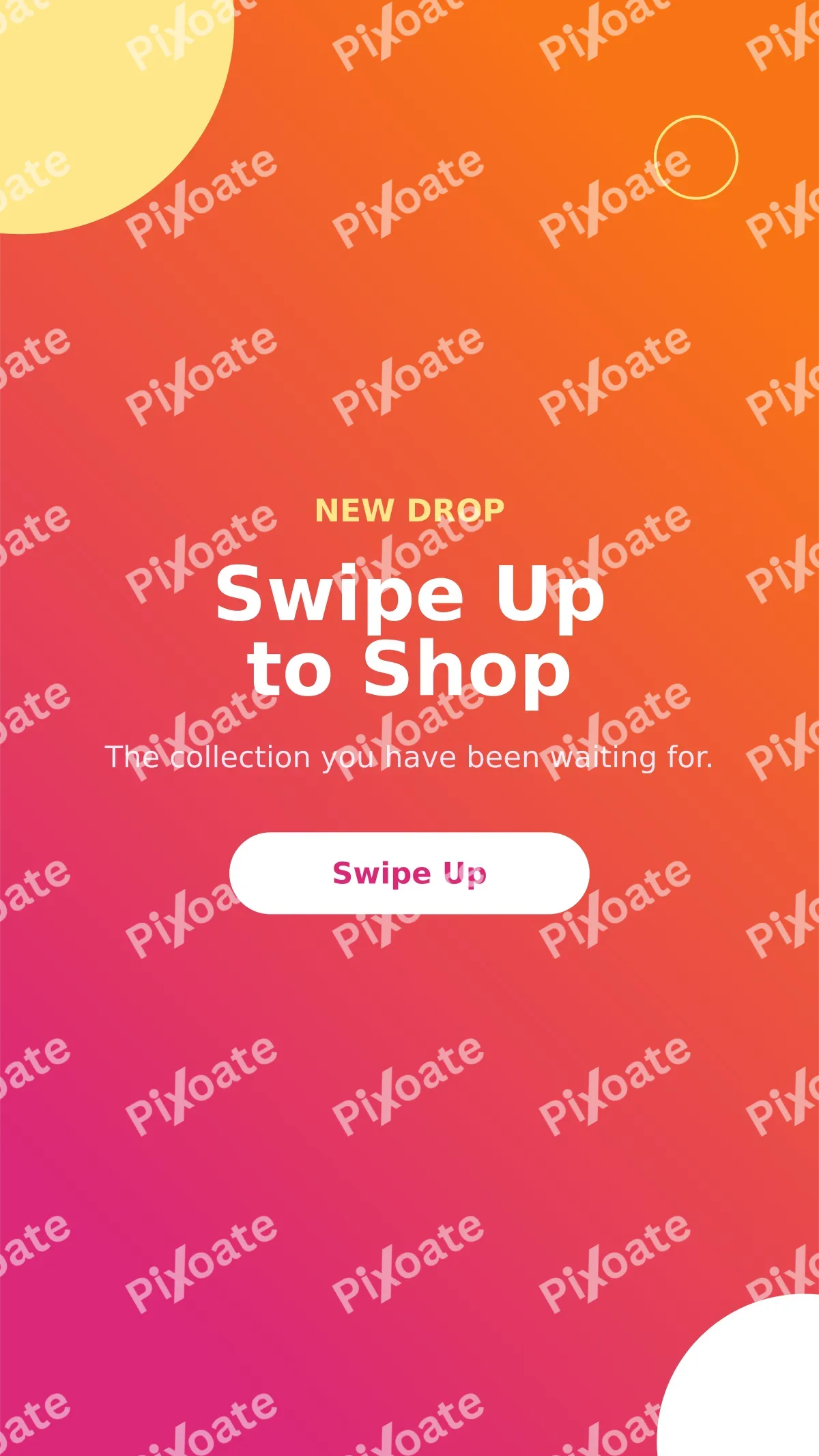 Swipe Up Swipe Up — editable pink social media template, story / reel