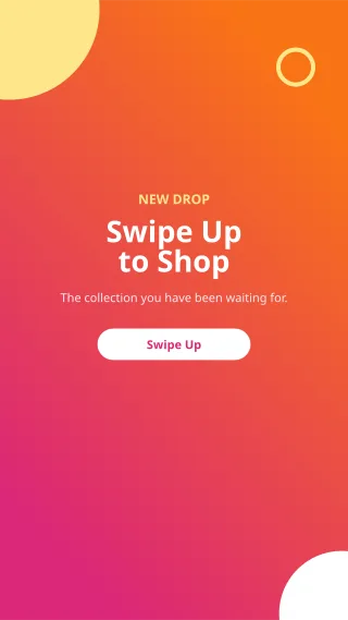 Swipe Up — editable pink social media template, story / reel