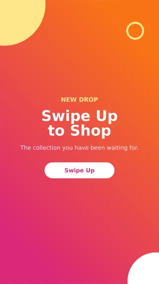 Swipe Up — editable pink social media template, story / reel