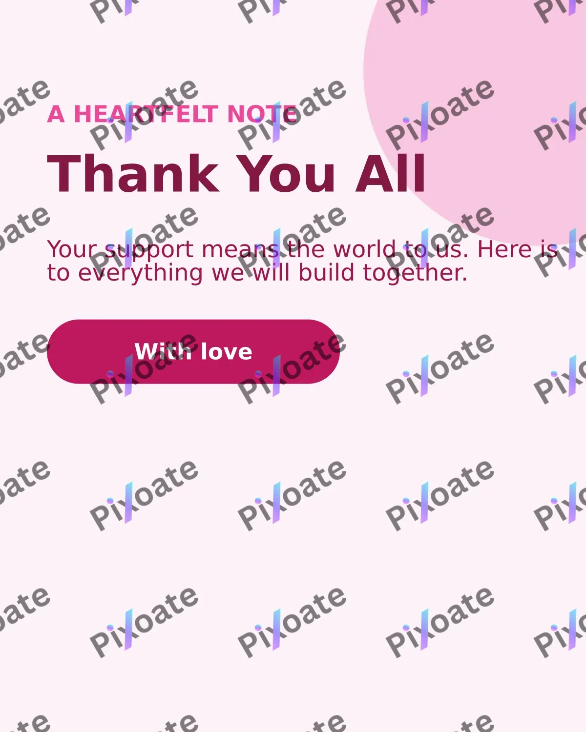 Thank You Social Thank You Social — editable white social media template, instagram portrait