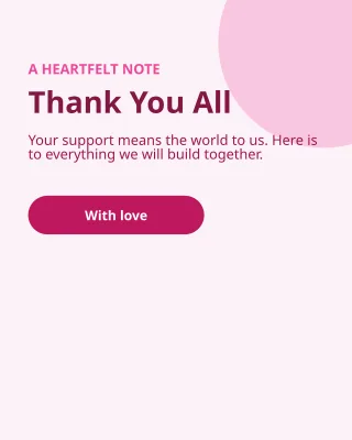 Thank You Social — editable white social media template, instagram portrait