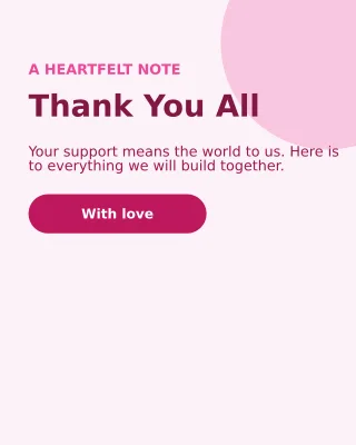 Thank You Social — editable white social media template, instagram portrait