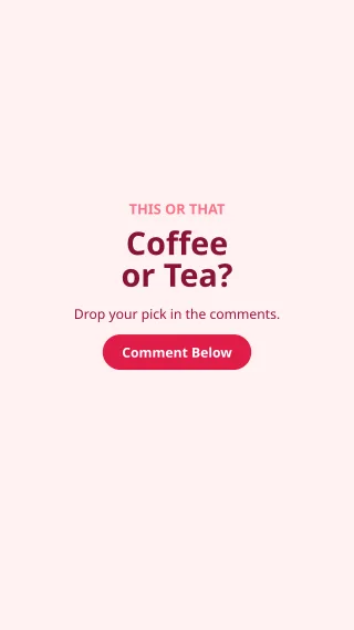 This or That — editable white social media template, story / reel