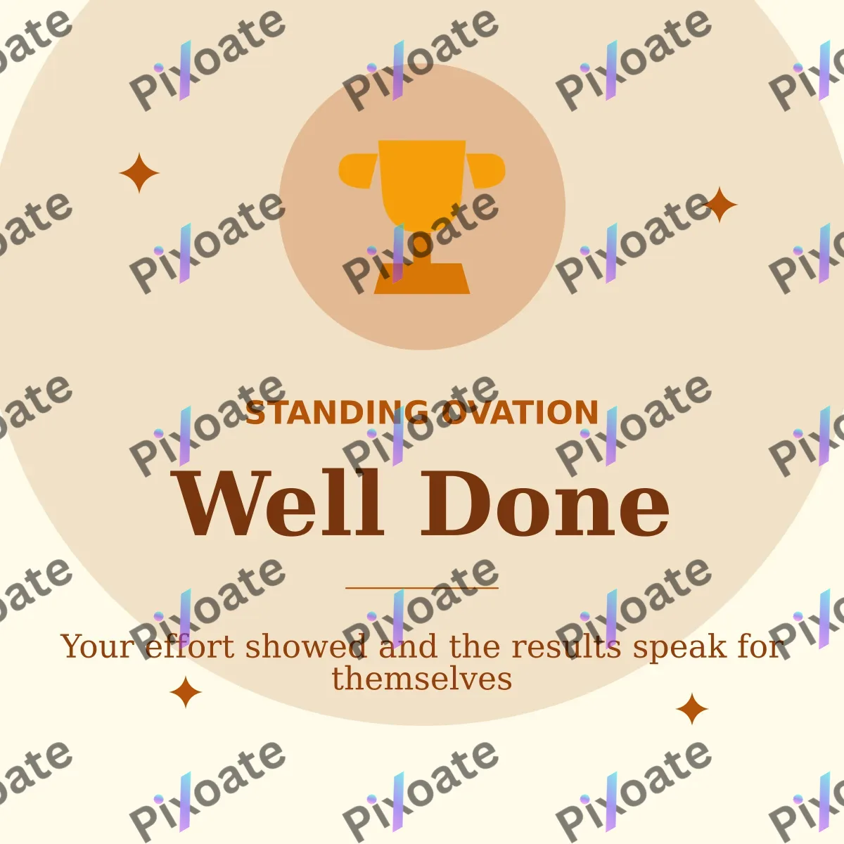 Well Done Well Done — editable white social media template, instagram post
