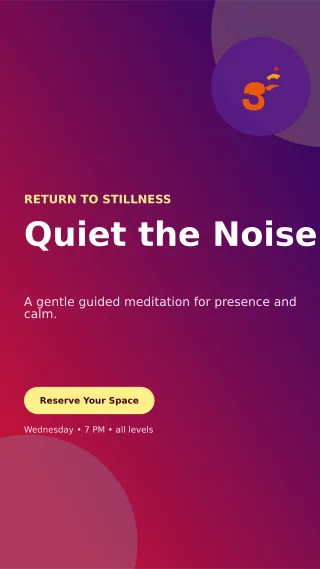 Aurora Meditation Session Story — editable purple spiritual wellness template, story / reel