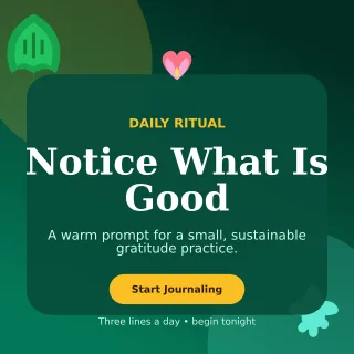 Botanical Gratitude Journal Square Post — editable black spiritual wellness template, instagram post