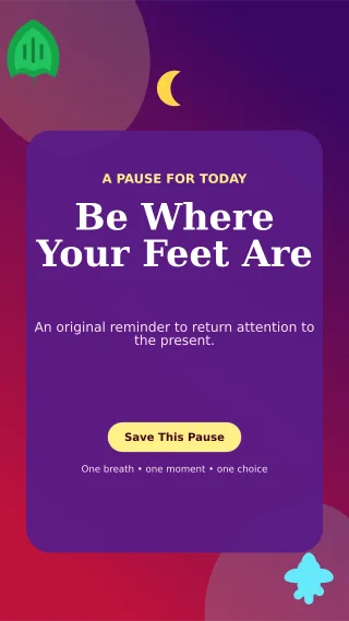 Botanical Mindfulness Reminder Story — editable purple spiritual wellness template, story / reel