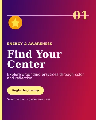Editorial Chakra Workshop Portrait Post — editable purple spiritual wellness template, instagram portrait