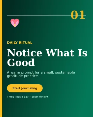 Editorial Gratitude Journal Portrait Post — editable black spiritual wellness template, instagram portrait